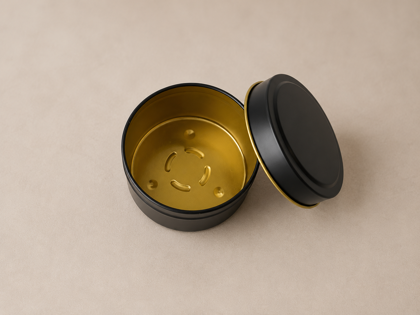 4 oz Black Candle Tin | 12 Pack