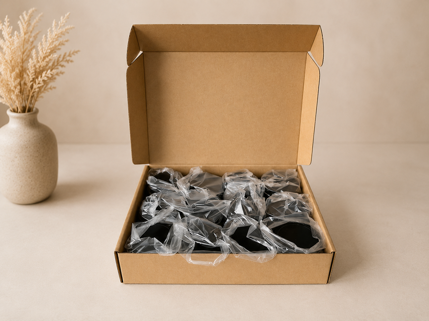 4 oz Black Candle Tin | 12 Pack