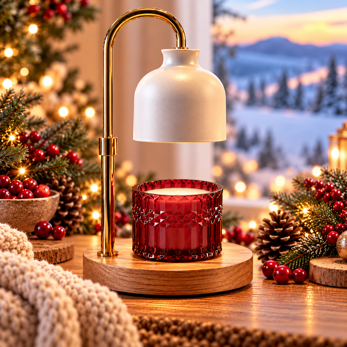WINTER CRANBERRY WICKLESS CANDLE